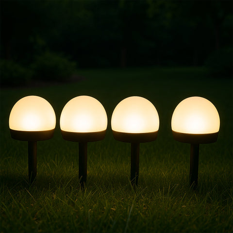 Dome Solar Garden Light Set (4 Pc)